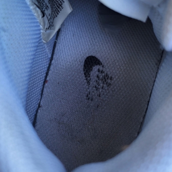 Nike Court Vision White Leather Mid Top Athletic Tennis Shoe Sneaker Women 6 - Picture 9 of 11